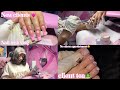 LIFE AS A NAIL TECH VLOG🩷 | Client tea🥰 | no show appointments 😣| watch me work 🩷