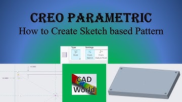 Creo Parametric | How to Create Sketch based Pattern