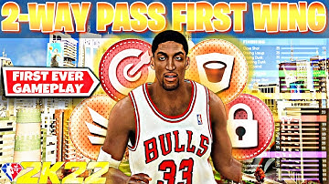 MY *2 WAY PASS FIRST WING* SCOTTIE PIPPEN BUILD IS DOMINATING NBA 2K22 NEXT GEN AND HERE IS WHY...