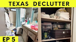 Chaotic Small Bathroom | Extreme Decluttering \& Organizing My Parents’ House Ep 5