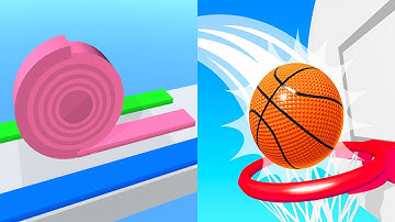 Layers Roll VS Bounce Dunk - All Levels Gameplay Android, ios (Part 69)