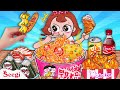 Seegi mukbang fire noodles  fried chicken in convenience store  asmr by stop motion paper