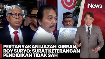 Roy Suryo Cs Datangi Kemendikdasmen Pertanyakan Ijazah Wapres Gibran | iNews Terkini