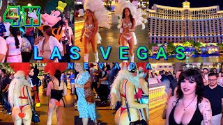 Las Vegas Walk on a Great Night Part 7/7, Nevada USA 4K - UHD