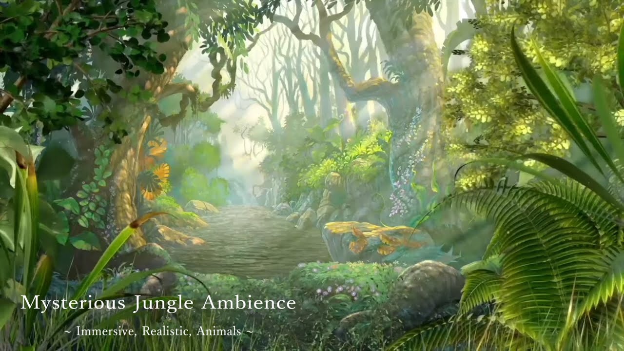 Таинственная лесная атмосфера / пение птиц / звук леса