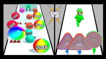 Ball run 2048 🆚 Layer man 3d game play 🎮 trending games today trending video game (QAGamingfun)