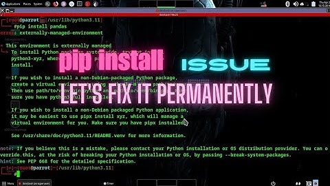 pip EXTERNALLY-MANAGED-ENVIRONMENT error solving with this secret