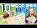 HOLD THE PHONE!  10 AWESOME Wood Shim DIY Hacks YOU MUST TRY!
