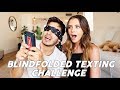 BLINDFOLDED TEXTING Challenge!!