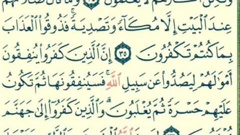 سورة الأنفال من الآية ٣٠ إلى الآية ٤٠