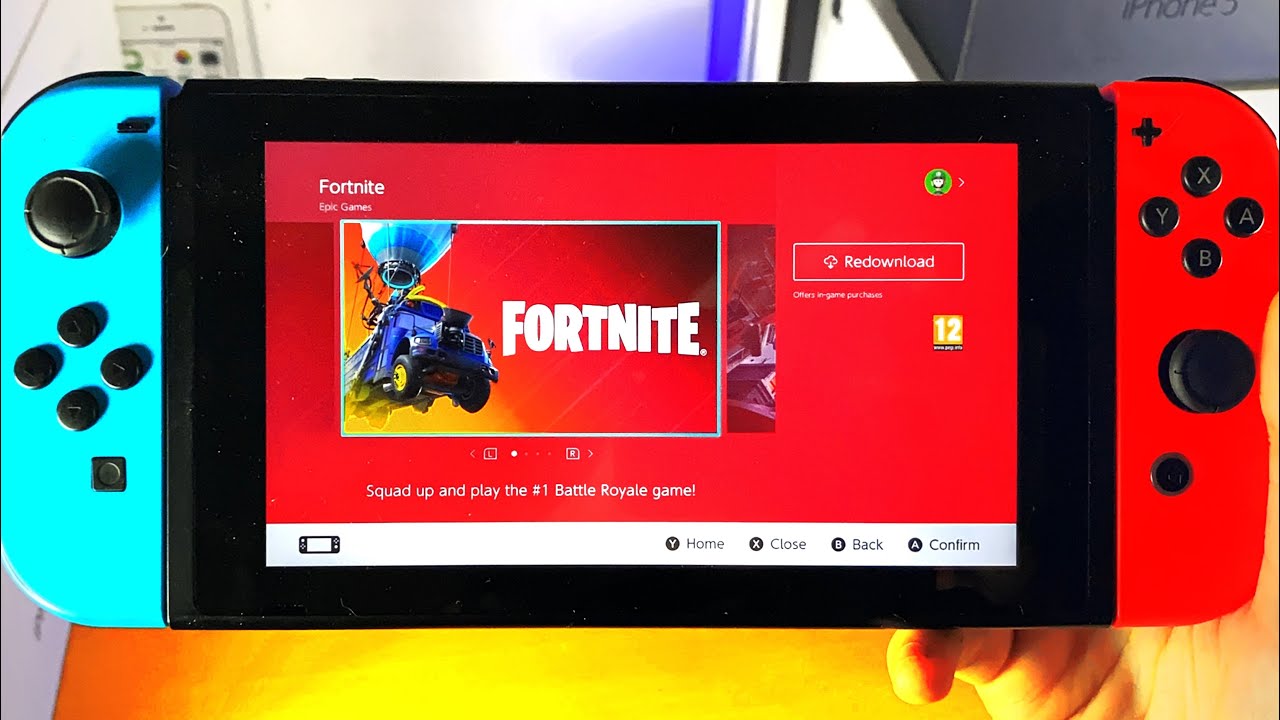 Fortnite, Aplicações de download da Nintendo Switch, Jogos