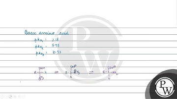 Titration of the amino acid lysine has three \( \mathrm{pKa} \) val...
