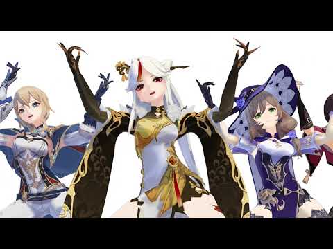 Genshin Impact MMD Gentlemen Psy Source In Description