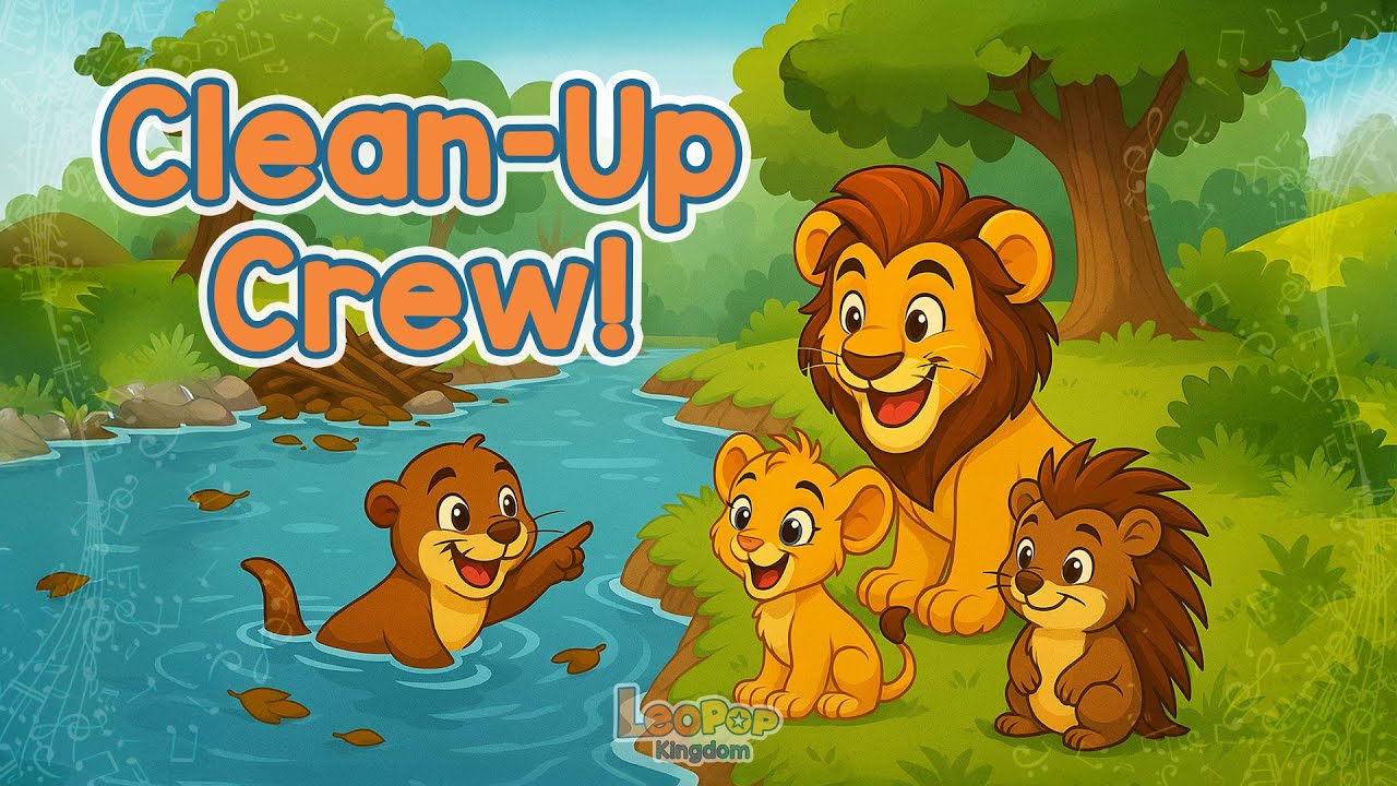 Teamwork Song! | The River Clean-Up Adventure With Friends | LeoPop Kingdom