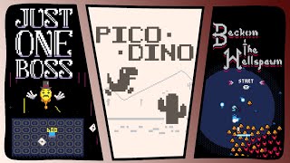 Just One Boss // Pico Dino // Beckon the Hellspawn | PICO-8 SHOWCASE!