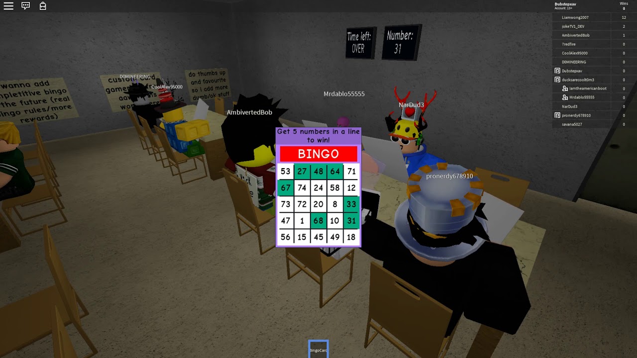 Bingo Demo Simulator 101 Youtube - a bingo roblox