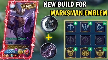 NEW BUILD | BROKEN BUILD FOR MARKSMAN EMBLEM | TOP GLOBAL CLINT | CLINT BEST BUILD 2021 | MLBV