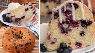 Fresh Blueberry Pound Cake 🫐 #blueberrypoundcake