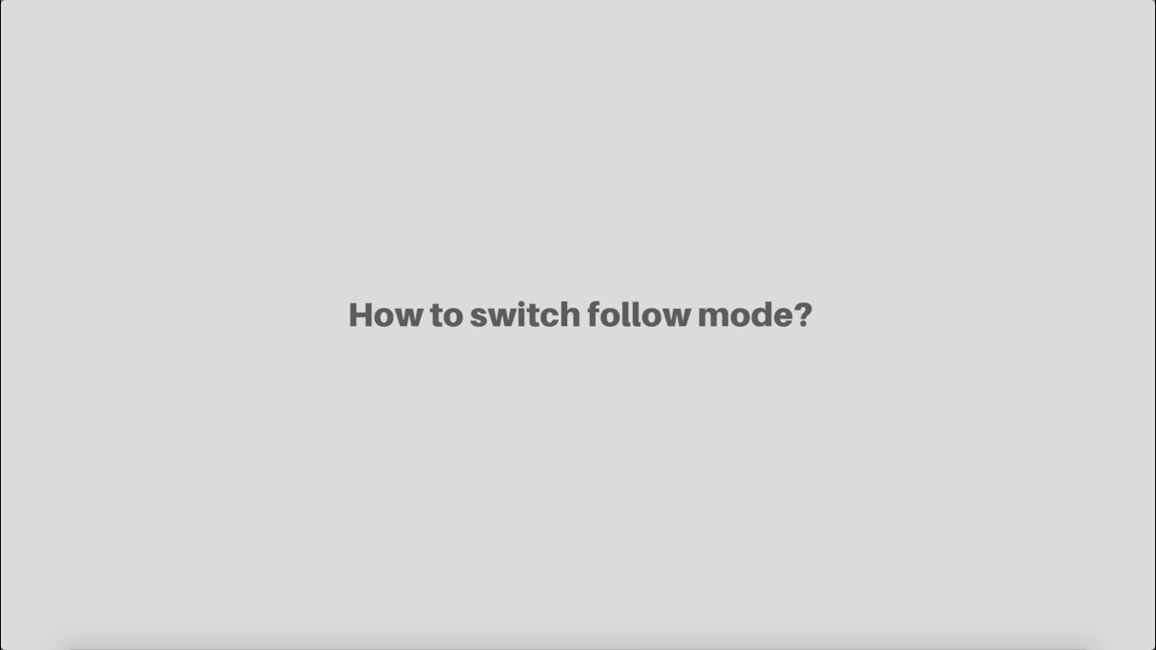Snoppa ATOM 2 - How To Switch Follow Mode (Tutorial)