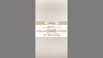 سورة الاخلاص بصوت الشيخ ماهر المعيقلي