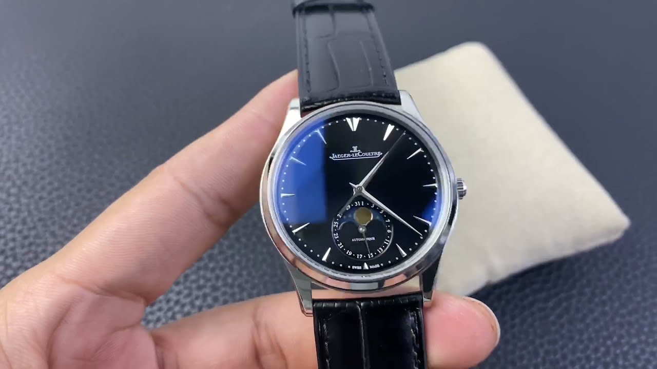 Jaeger Lecoultre Swiss Cal.925 Moon Phase Master Men's 39mm Luxury Watch