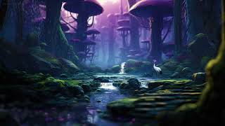 ✨🌿🍄Fantasy Mushroom Forest Stream | Rain, Waterfalls & Nature Sounds | Relax, Sleep, Study | 10 Hrs screenshot 2