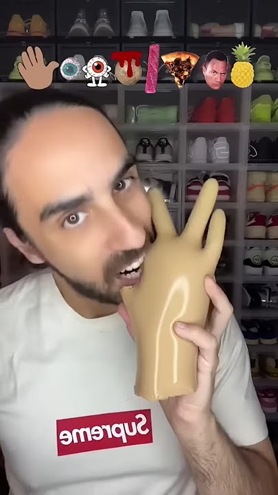 Introducing the 'VitaWear SmartDrum,' a next-generation wearable gadget😝🍮🥨🍬🍫🖐️😋#asmr #shorts