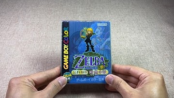 The Legend of Zelda: Oracle of Ages unbox and play （Game Boy Color）