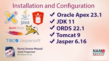 How to install and configure Oracle Apex 23 with ORDS 22, Tomcat and Jasper Report on Oracle Linux