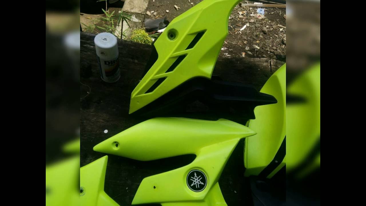 Hasil cat  samurai  paint  yellow fluo flat YouTube