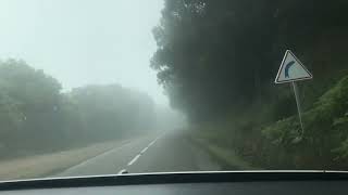 Mountain Foggy Road Drive / Bab Boudir Taza, Maroc Vlog / Royalty Free Footage / Free Copyright