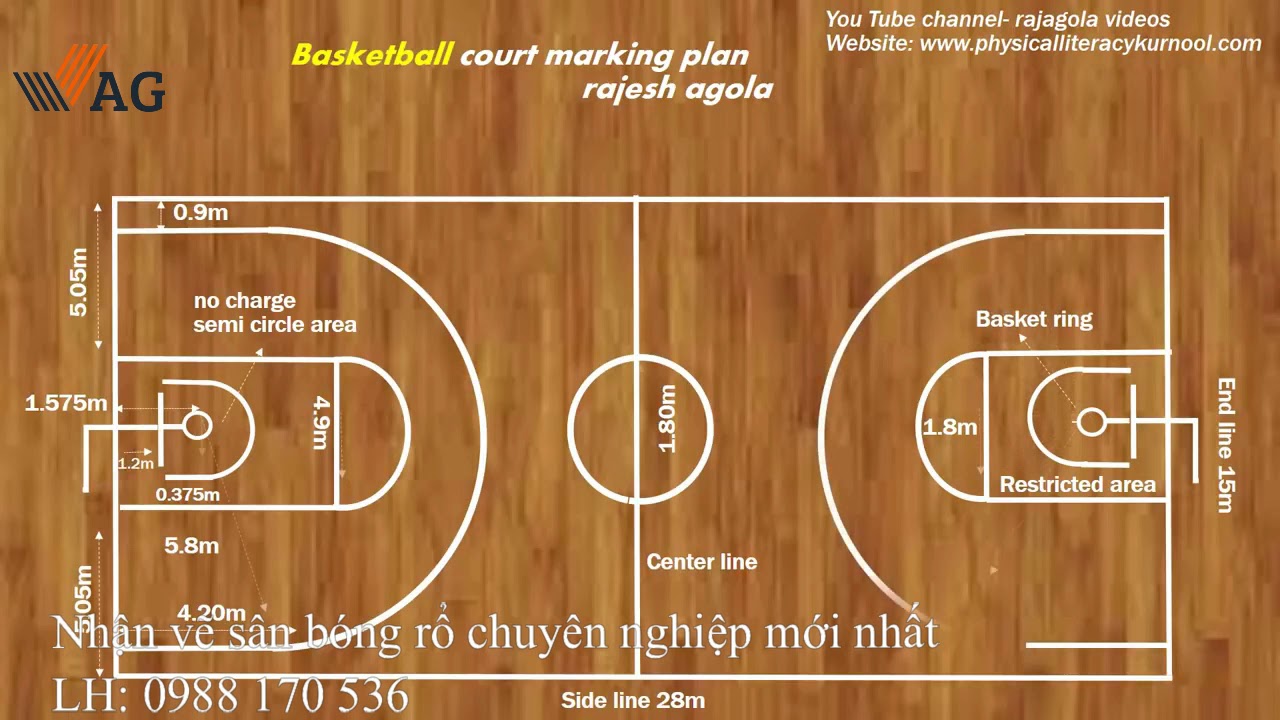 hướng dẫn kẻ sân bóng rổ nhanh nhất và chuyên nghiệp nhất - YouTube