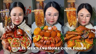 시골 먹방 Eating Show EP 0028 | Hot Braised Pork Chilly Oyster | Rural Home Cook - 시골집 요리