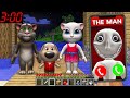 DON'T CALL TO TALKING ANGELA in MINECRAFT talking tom talking ben The man in window Scooby Craft