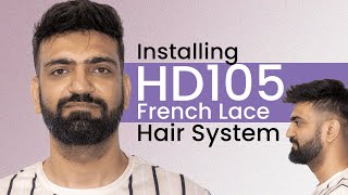 HD105 French Lace Hair System | Glue & Tape Installation