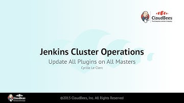 Cluster Operations with Jenkins Operations Center - Update All Plugins on All Masters
