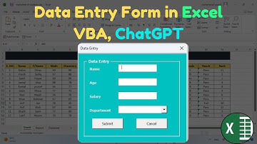 Create a Data Entry Form in Excel with VBA Code | ChatGPT