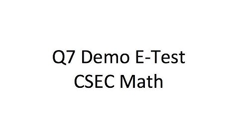 Utility Bill | Demo E-Test | CXC CSEC Math | Consumer Arithmetic | Question 7