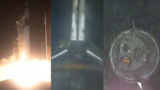 SpaceX CRS-24 launch and Falcon 9 first stage landing