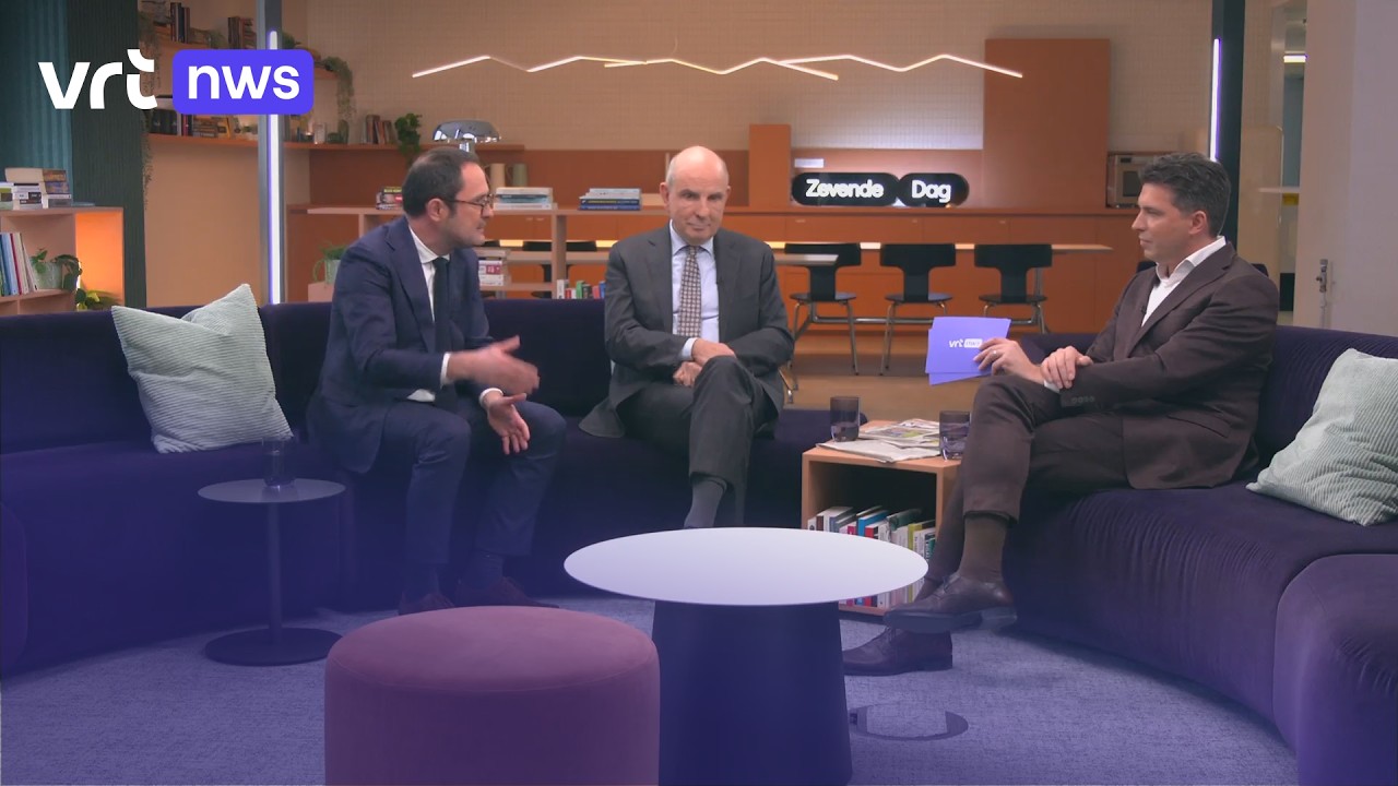 Van Quickenborne (Open VLD), Geens (CD&V) en Van Hecke (Groen) in De Zevende Dag