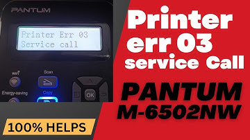 Pantum M6500W printer error 03 service call || printer err 03 service call the only one solution
