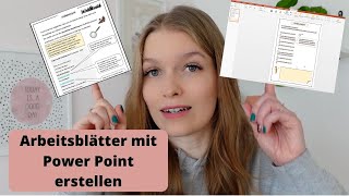 Arbeitsblätter mit Power Point erstellen I Anforderungen an Arbeitsblätter und wie ich PP nutze