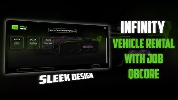 QBCORE - Infinity Vehicle Rental With Job (Very Optimized & New Design) [FIVEM] #qbcore #fivem