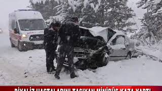 Di̇yali̇z Hastalarini Taşiyan Mi̇ni̇büs Kaza Yapti 08.02.2019