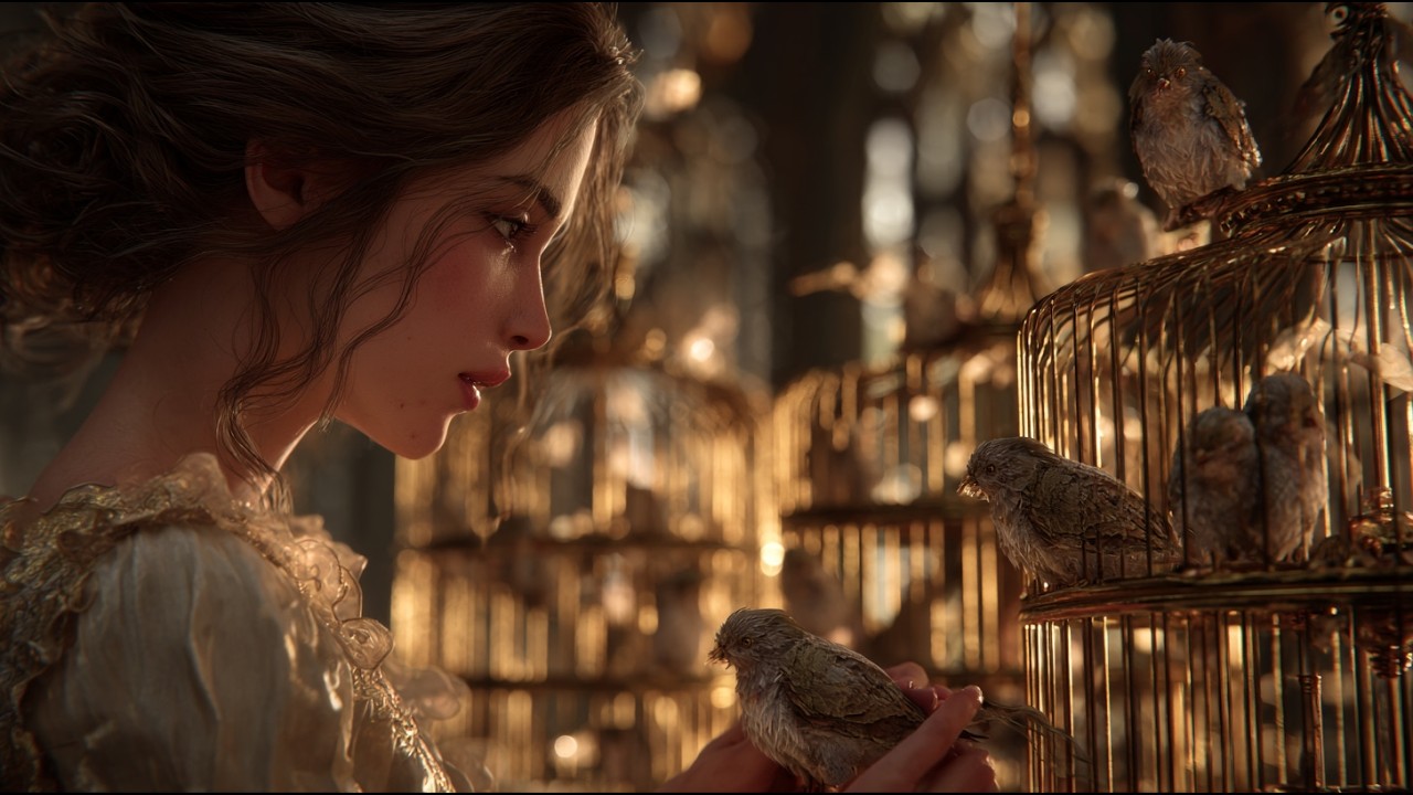 The Human Maid Sang to the Caged Birds Every Day — Unaware They Were Dragon Princes Under a Curse