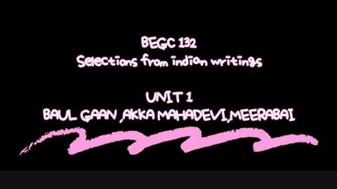 Short summary of chp 4 Baul gaan ,Akka mahadevi 🥇👀#ignou #shortsummary #easy