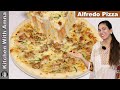 Chicken Alfredo Pizza Recipe Without Oven | Pizza Without Oven | Kitchen With Amna