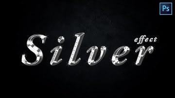 Silver Text Effect in Photoshop | Photoshop Text Effects