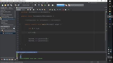 13. Operadores incremento(++) y decremento(--).