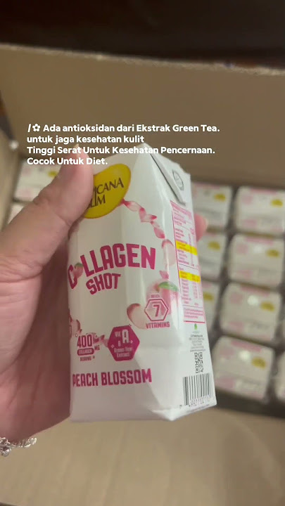 Collagen Shot Peach Blossom Tropicana Slim, tinggi serat & antioksidan buat kesehatan kulit